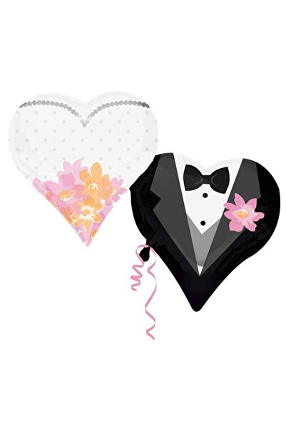 Partijet Gelin Damat Kalp Folyo Balon 2'li