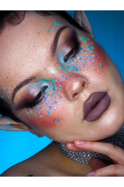 The Glitter Lab Shiny Glitter Gel Form - Blue Stars