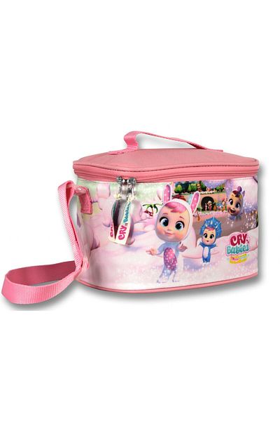 ÜMİT ÇANTA Pink Thermal Insulated Rabbit Ear Ummit Bag - Girl's Cry Babies Lunchbox