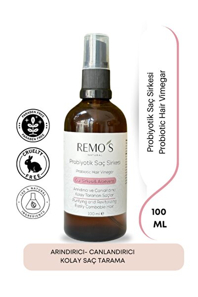 RemosNatural Probiotic Hair Vinegar - Elegant and Flexible