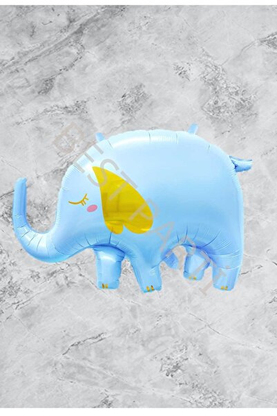 BEST PARTİ DOĞUM GÜNÜ PARTİ SÜSLERİ بالون فويل على شكل فيل أزرق اللون 59x84 سم