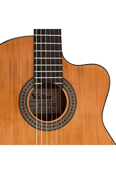 VALLER Vg517ceq Elektro Klasik Gitar