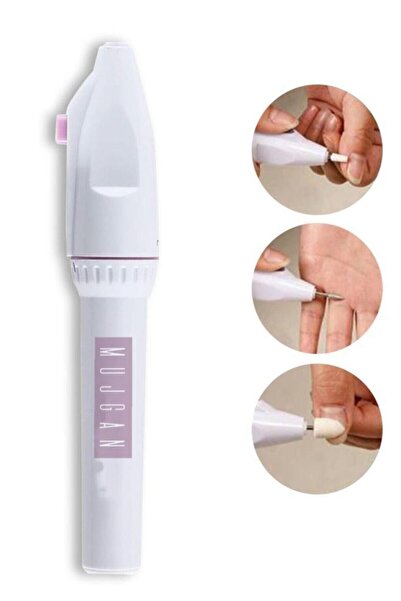 MUJGAN Pilli Manikür-pedikür Seti 5 Başlıklı Beyaz