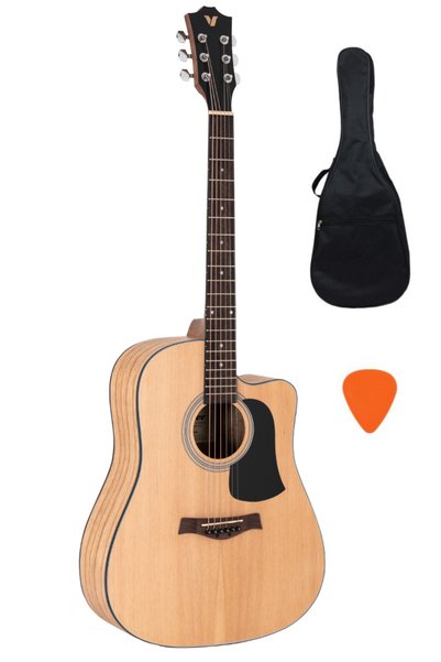 VALLER Ag220 Naturel-na Akustik Gitar