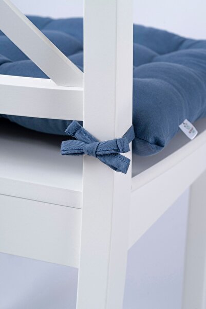 ALTINPAMUK Daisy Pofidik Petrol Chair Cushion Special 9 Stitched Laced