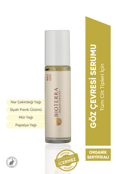Bioterra Organik Canlandırıcı Roll-on Göz Çevresi Serumu 10 ml - Çizgi Ve Kır...