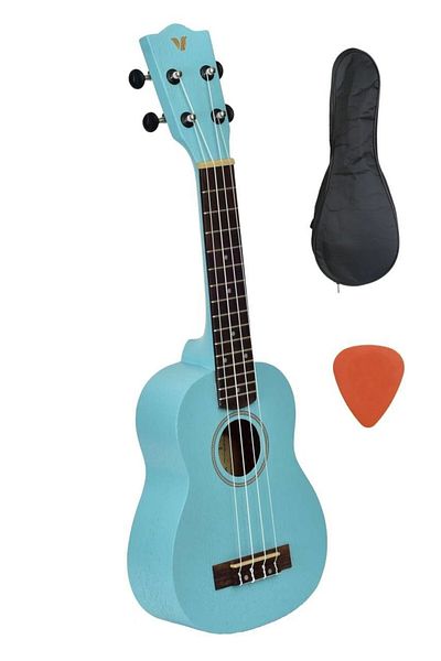 VALLER Blue Soprano Ukulele - Us51 Sbl