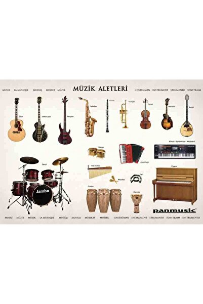 Panmüzik MÜZİK ALETLERİ POSTERİ