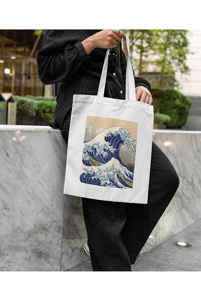 daystore Hokusai - Μεγάλη τσάντα για το Kanagawa
