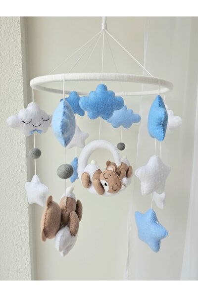 EFSBABY (Müzikli)Erkek Bebek Dönencesi Ayıcıklı Dönence