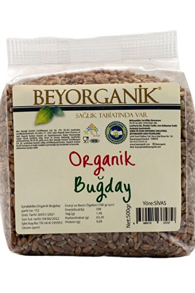 BEYORGANİK Organik Buğday 500gr Çimlendirmelik Mikroyeşillik