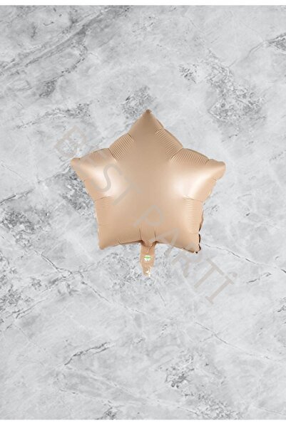 RÖNESANS PARTİ بالون من رقائق النجوم باللون البيج مقاس 45 سم - قطعة واحدة