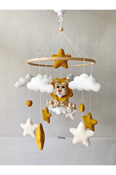 EFSBABY (MÜZİKLİ)aslan Bebek Odası Beşik Dönencesi Beşik Oyuncağıi