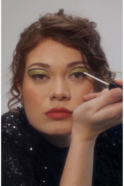 The Glitter Lab Glitter Liquid Eyeliner| Dazzling Liner - Shameless Pistachio