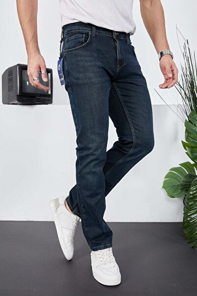 ENZİM JEANS Erkek Likralı Denim Regular Fit Jeans