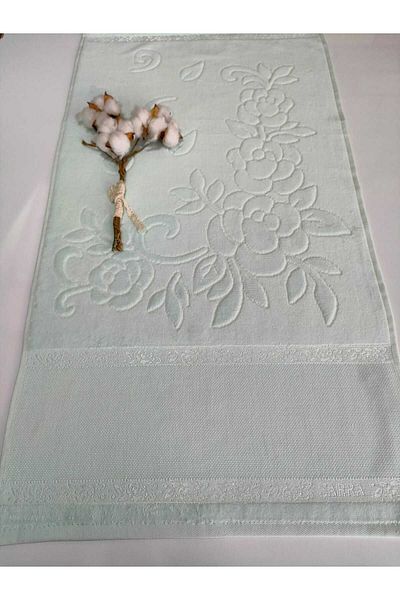 sarra ΠΕΤΣΕΤΟ ΡΑΠΤΟ 50x90cm SARRA ETAMIN - WATER GREEN
