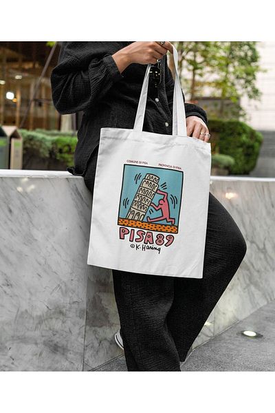 daystore Υφασμάτινη τσάντα Keith Haring Pisa89