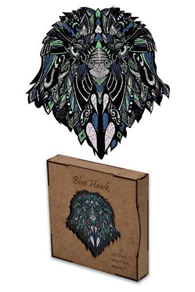 SİLVERLAND Tahta Puzzle Mavi Şahin