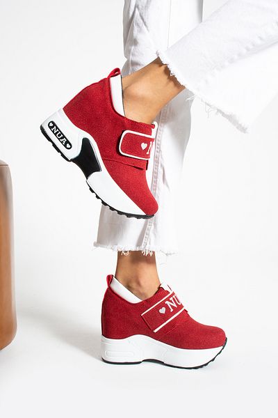 nuaA Nua Suede Casual Shoes - 10 cm Hidden Heel, Filled Sole