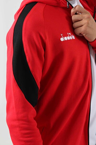 Diadora Κόκκινη φόρμα κάμπινγκ Saturn - Hoodie, Single Top