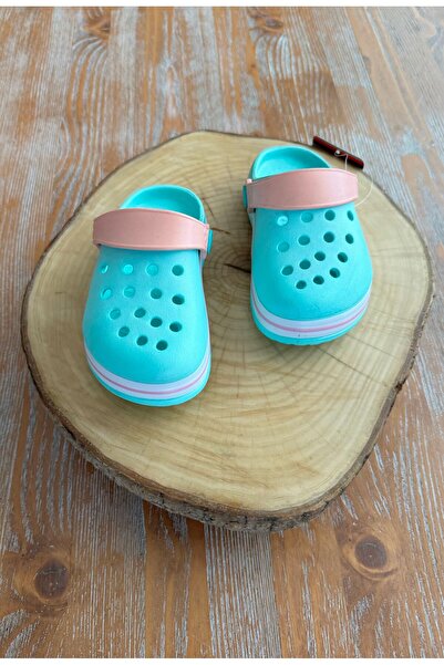 Sonimix Mint Looped Cross Slippers for Children - for Pool, Garden and Beach Use