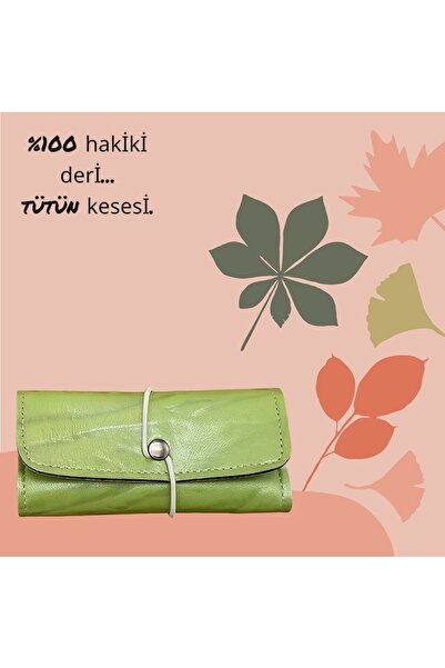 TULEİ Hakiki deri tütün cüzdanı, tütün kesesi, tütün cüzdanı