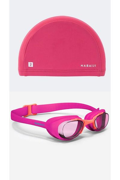 Decathlon Swimming Cap and Glasses Set for Children