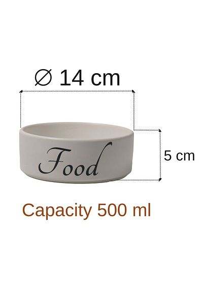 Yılmazel Stylish and Durable White Ceramic Food and Water Containers - the Best Choice for Your Pets!