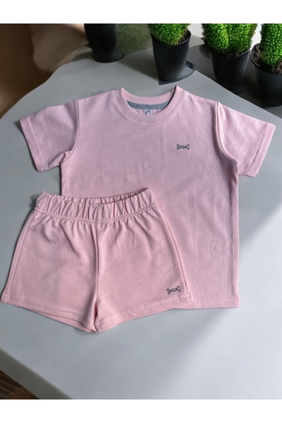 DGK COLLECTİON Детски комплект DGK Fit от 2 части - 100% памук, жакард с рибе...