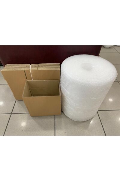 aybaş kağıtçılık Kutu Taşınma Seti, 30x20x20cm 5li Çift Oluklu Boş Karton, Ko...