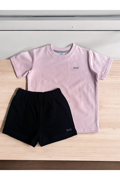 DGK COLLECTİON Детски комплект DGK Fit от 2 части - 100% памук, жакард с рибе...