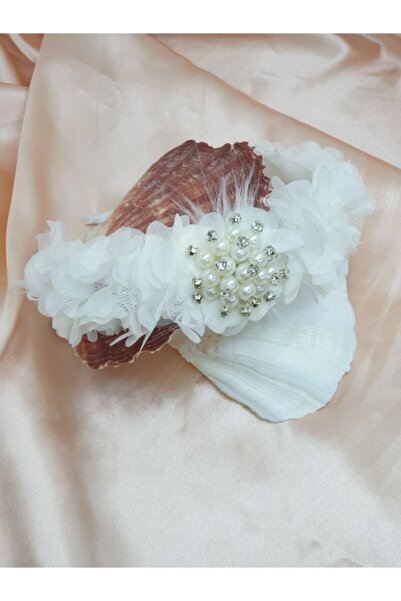 Melkady Aksesuar Melkady 232abe - Coroană elegantă cu broșă florală, coroană ...