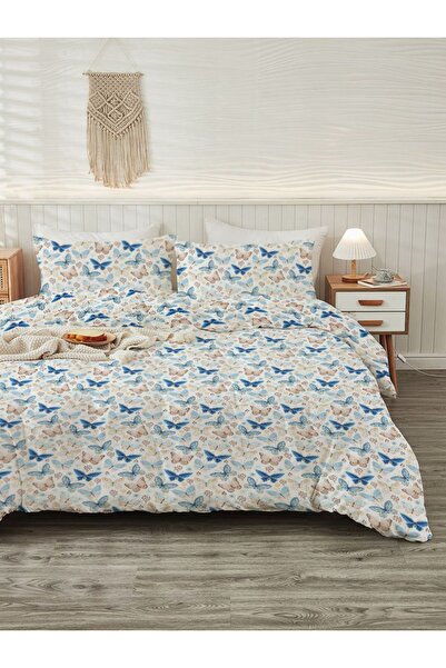 Evmila Bračni Štampano Set navlaka za poplun - 200x220 cm (VELIČINA Čaršav )