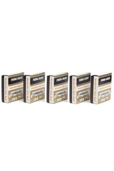 Permasharp Barber Razor 100 Pieces 5 Pack