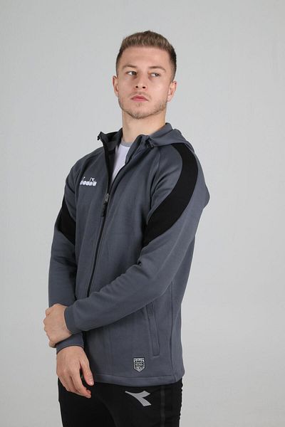 Diadora Φούτερ κάμπινγκ Anthracite Hooded Single Top Saturn