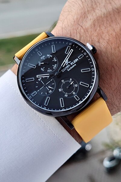 Daniel Klein Kasası Siyah 4 Kordonlu Fonksiyonlu 24 Ay Garantili Erkek Kol Saati