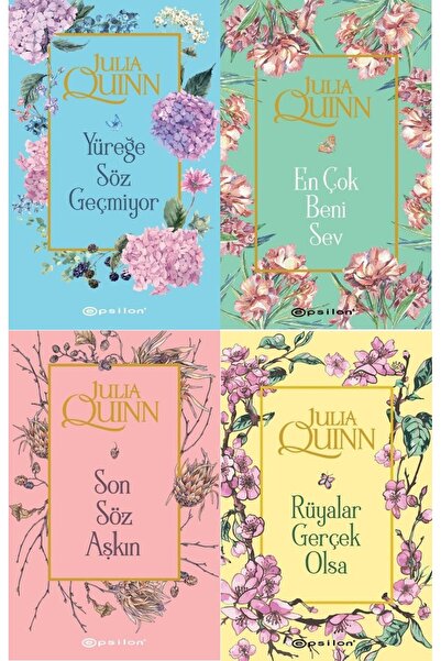 Epsilon Yayınevi Bridgerton Serisi İlk 4 Kitap Set / Yüreğe Söz..+ En Çok Ben...