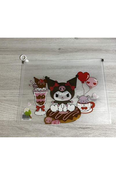 facnspt Kawaii Sanrio - Kuromi Donut Kilitli Evrak Dosyası