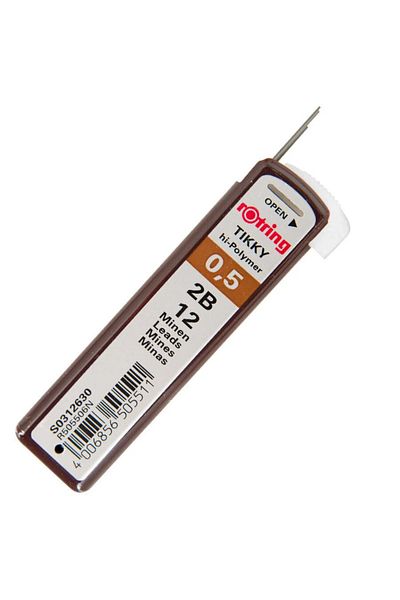 Rotring Tikky 0.5 2b Hi-polymer Pen Tip - 2 Pieces
