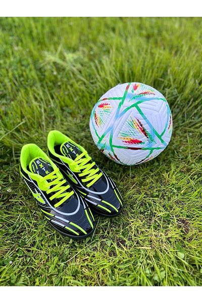 Phobos Young Children's Astroturf Football Shoes Are Lace up 36 and After.