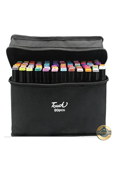 Ümraniye Hobi Sanat Touch Marker Art 80 Piece Pen Set with Bag