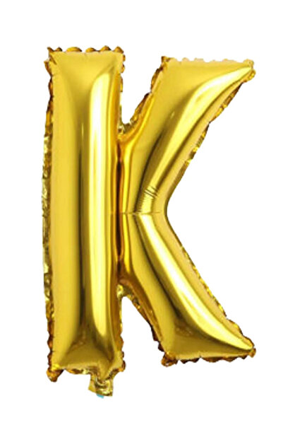 BİDOLUMUTLULUK Harf Gold Folyo Balon16 Inç 36 cm Parti Kutlama Eğlence