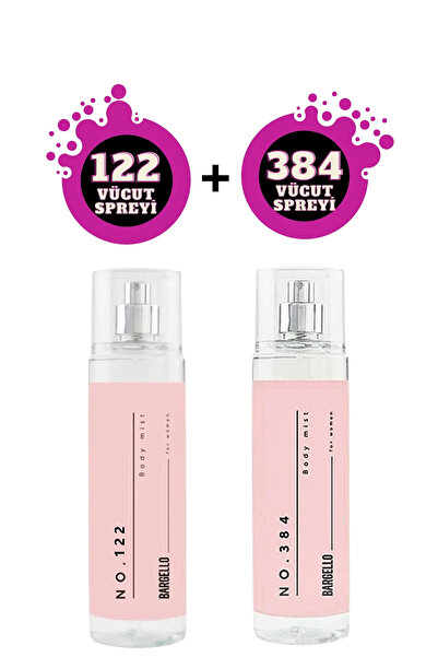 Bargello No.122 Kadın 210 ml Body Mist + No.384 Kadın 210 ml Body Mist
