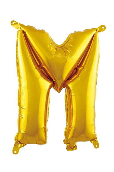 BİDOLUMUTLULUK Harf Gold Folyo Balon16 Inç 36 cm Parti Kutlama Eğlence