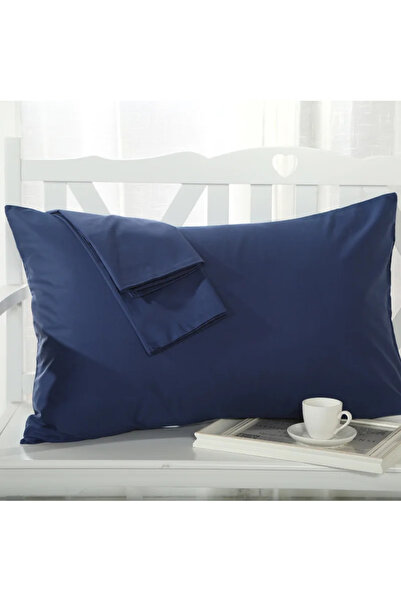 AKGÜN EV TEKSTİLİ 2-piece Zippered Plain Cotton Pillowcase