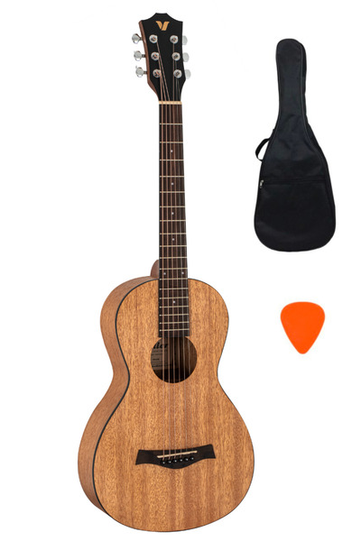 VALLER Prl200 Parlor Travel Mini Akustik Gitar