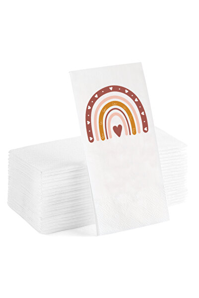 Matbaagraf مناديل تقديم مطبوعة مكتوبة بالحب 20 قطعة