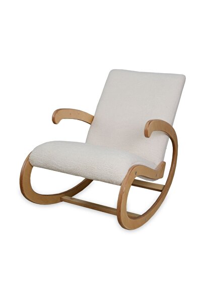 Asedia Salvador Naturel Teddy Krem Sallanan Sandalye Dinlenme Koltuğu Babalar...