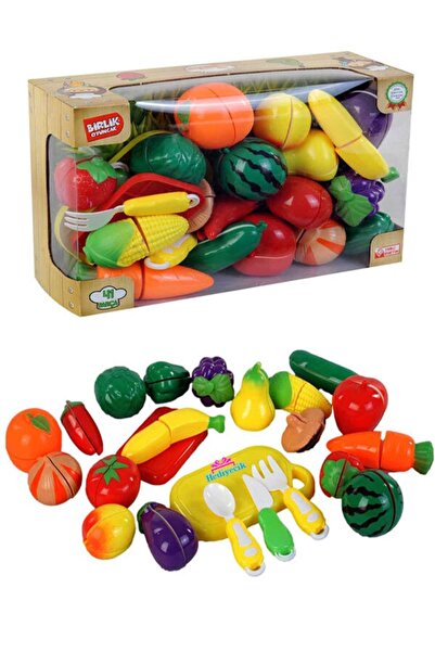 hediyecik Kesilebilen Gerçekçi Meyve Ve Sebze Oyun Seti 41 Parça