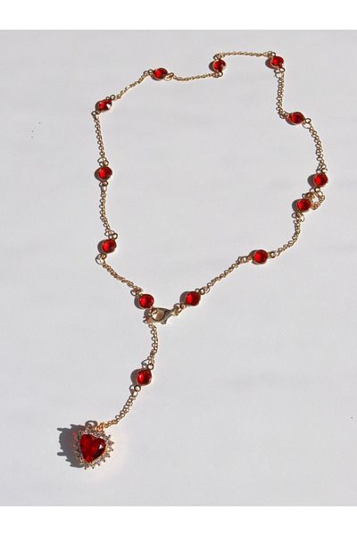 Reorah Collection Heart Patterned Bloody Necklace